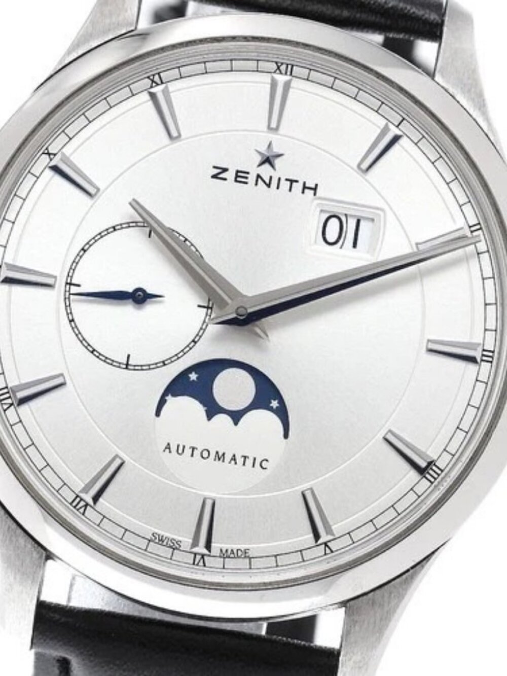 ZENITH captain 03.2143.691 Moon phase Silver Dial Automatic Men's Watch_960438